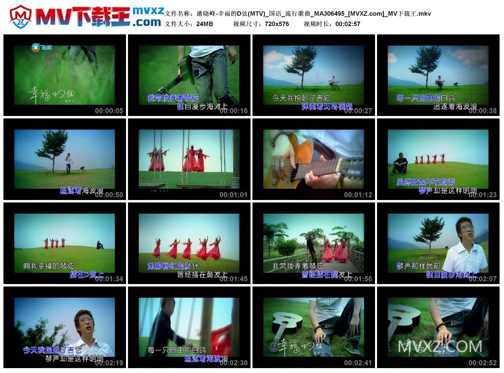 潘晓峰-幸福的D弦(MTV)_国语_流行歌曲_MA306495